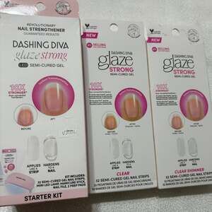 Dashing Diva Glaze Strong Starter Kit, Clear plus 2 additional Strong sets.